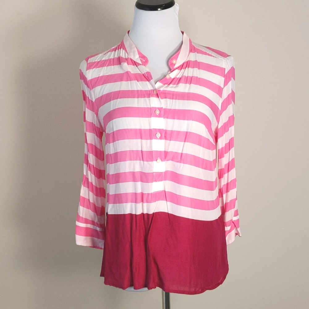 Striped Blouse, M, EUC